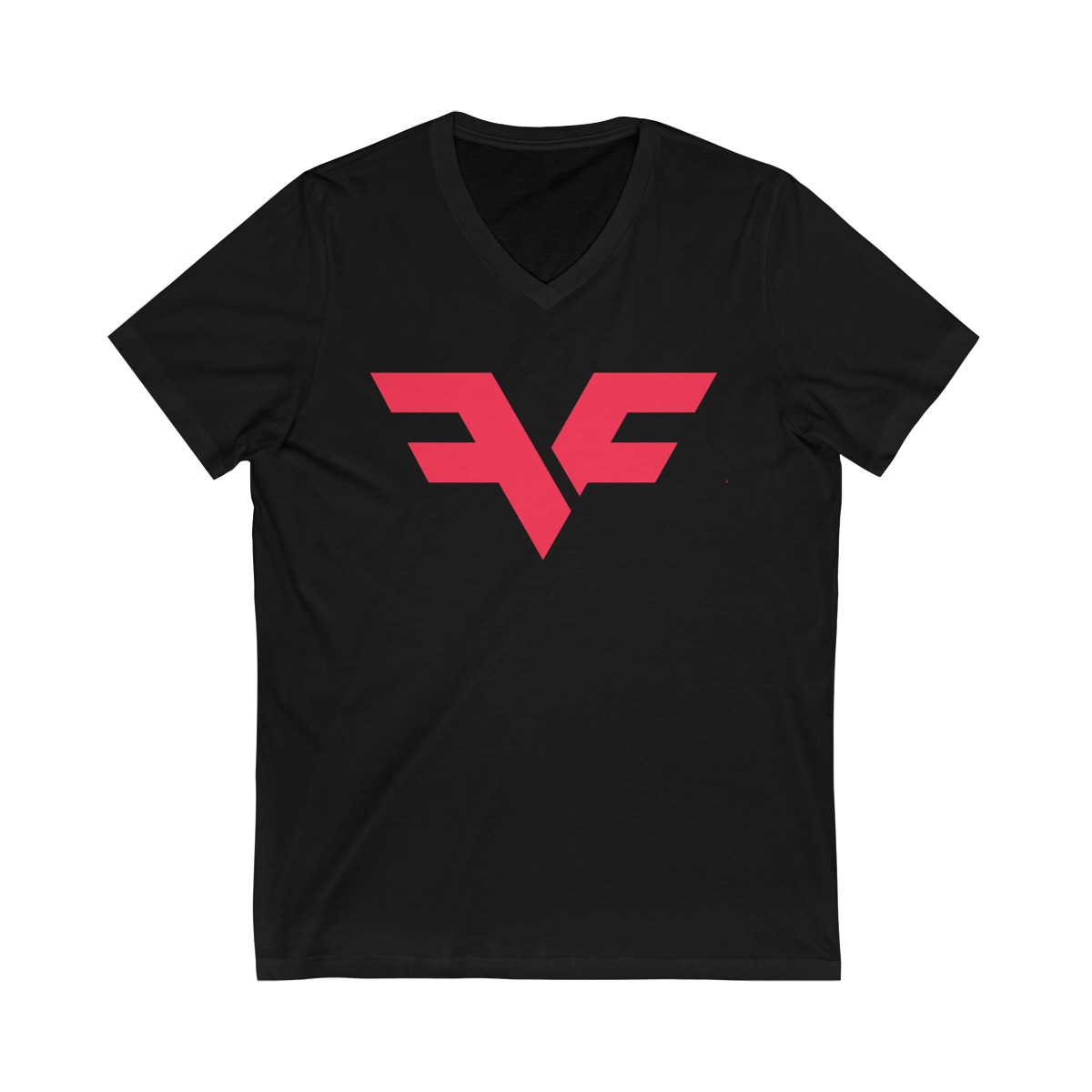 FF-logo Black V-Neck T-Shirt - Fistfy