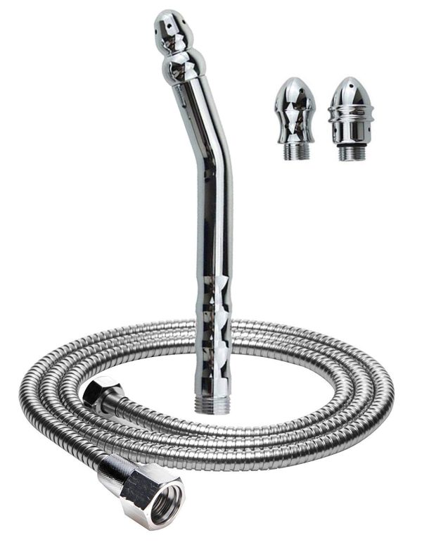 Shower Enema Hose and Nozzle System