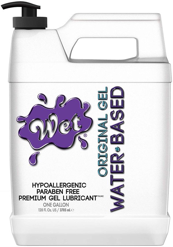 Wet Water Based Original Personal Lubricant One Gallon, 128 oz