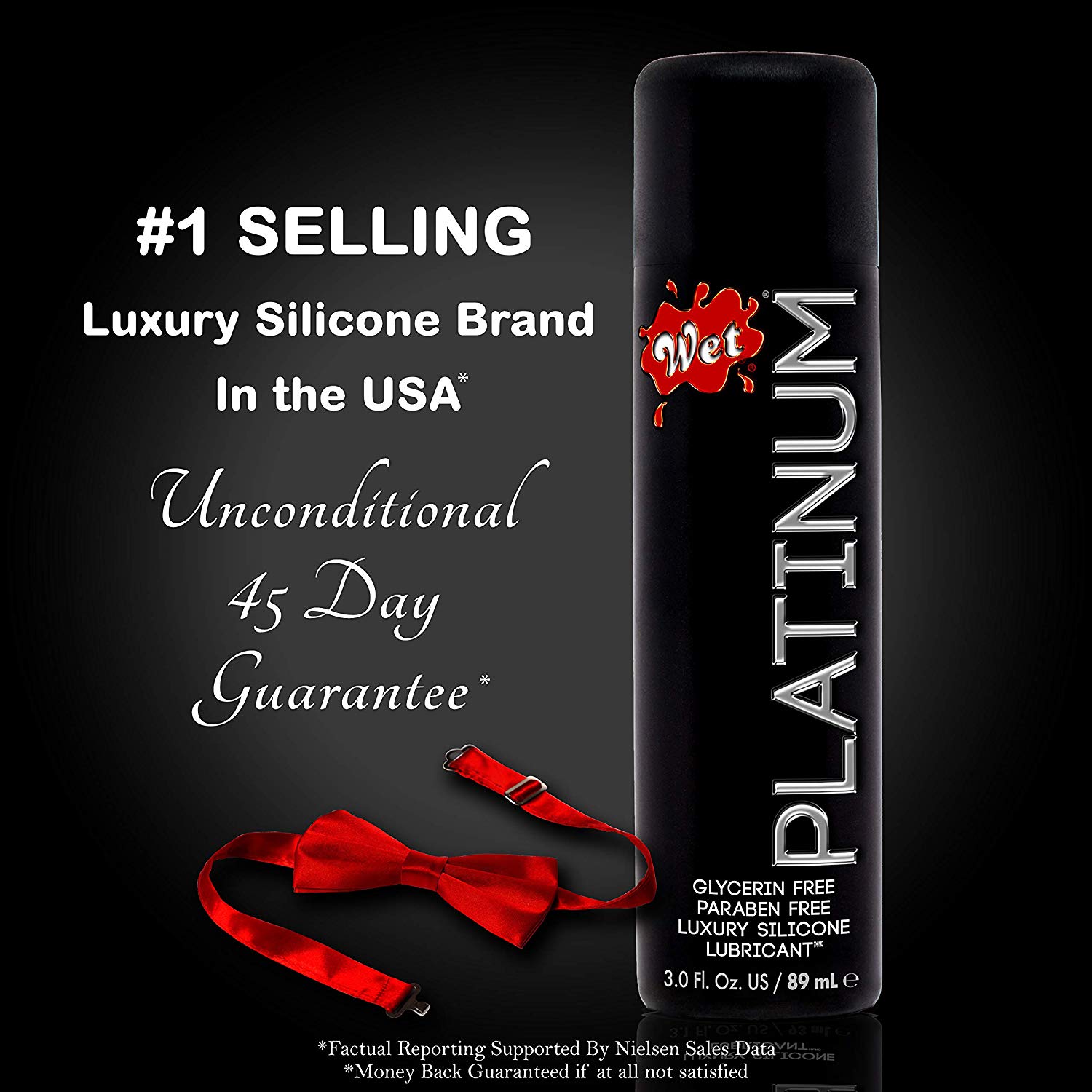Buy the Wet Lube Luxury Collection Platinum Silicone-based Personal  Lubricant in 9 oz 510K FDA