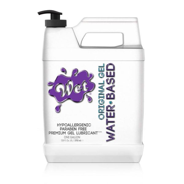 Wet Water Based Original Personal Lubricant One Gallon, 128 oz
