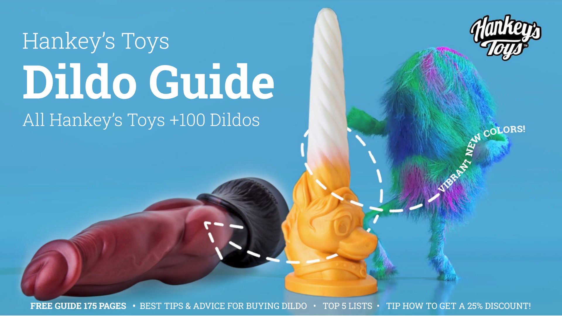 Hankey’s Toys Dildo guide will tell you all Information you need when purchasing a new Dildo.